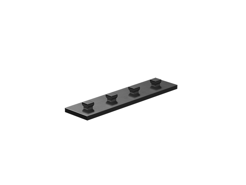 Mounting plate 15x60, black