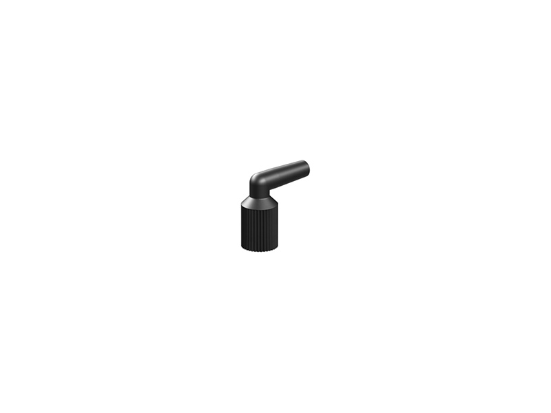 Angle connector, black