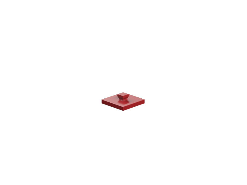 Mounting plate 15x15, red