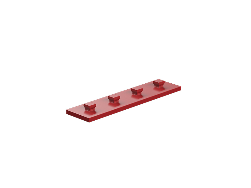 Mounting plate 15x60, red
